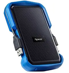 Зовнішній жорсткий диск Apacer 1TB USB 3.1 2.5" AC631 (AP1TBAC631U-1) Black/Blue - мініатюра 2
