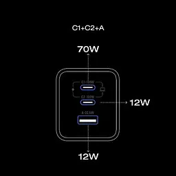 Мережевий зарядний пристрій EcoFlow RAPID Pro Charger 100W (EFA-100W-GAN-CHARGER-EU) [143062] - мініатюра 7
