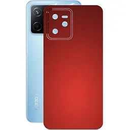 Защитная пленка StatusSKIN для Realme Narzo 50a Prime Корпус Винил красная матовая