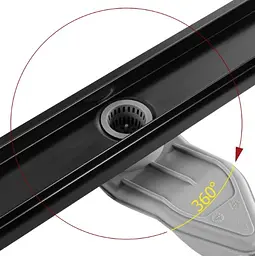 Трап для душу Rea Neox 90 Superflow black 2в1 REA-G7808 - мініатюра 2