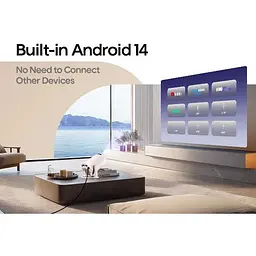 Смарт проектор Magcubic HY300 Pro Android 14, chip H726, 8K24fps, 1GB/8GB Wi-Fi 2.4G/5G Кінотеатр White (19029) - мініатюра 7