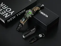 Подарунковий набір BESTA Box Military Set з компасом Темно-зелений (3360) - мініатюра 10
