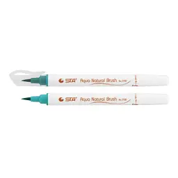 Художній маркер STA пензлик акварельний AQUA NATURAL BRUSH 3700, малахіт (STA3700-88)