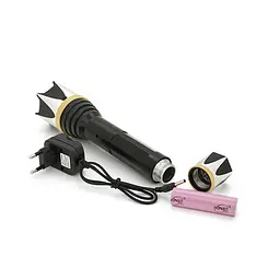 Ліхтар-відлякувач ручний BAILONG BL-DG-008, 1LED ХPE, 18650mah, Black, СЗУ, BOX - мініатюра 4