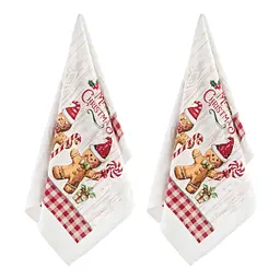 Подарунковий набір рушничків в коробці Ardesto Christmas Gingerbread 38х63см, 2шт, 100% бавовна (ART3863HGB) - мініатюра 3
