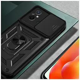 Чохол до мобільного телефона BeCover Military Xiaomi Redmi 12C Black (709165) - мініатюра 3
