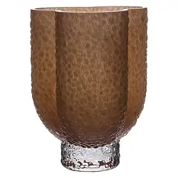 Ваза декоративна скляна Elisey 25 см, бежевий Flower Season HP-10-30 - мініатюра 6