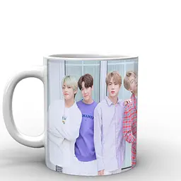 Кухоль GeekLand  вся група Bangtan Boys BTS BTS 02.38 330 мл білий - мініатюра 3