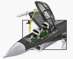 Конструктор винищувач F-16D Fighting Falcon COBI 5914 - мініатюра 6