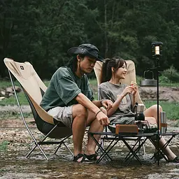 Крісло складане NaturehikeYL06 Alu Folding Moon Chair NH18Y060-Z, бежевий - мініатюра 4
