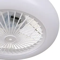 Біла люстра вентилятор Brille WBL-74/36W*2 WH - мініатюра 4