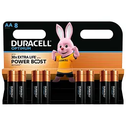 Батарейка Duracell Optimum AA лужні 8 шт. в упаковці (5014726 / 5015601) - мініатюра 2