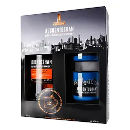 Набір: Віскі Auchentoshan American Oak, 40%, 0,7 л + 2 склянки, в асортименті (884605) - мініатюра 2