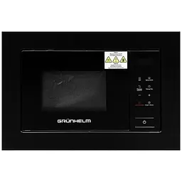 Мікрохвильова піч вбудована Grunhelm GBMW 20MB800 800 Вт 20 л чорна (131862) - мініатюра 2
