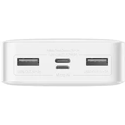 Павербанк Baseus Bipow Digital Display 20000 mAh 15W White (PPBD050102) - мініатюра 4