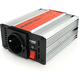 Інвертор напруги Ritar RSX-300, 12V/220V, 300W з апроксимованою синусоїдою, 1xShuko, 1xUSB, клемні дроти, BOX, Q20