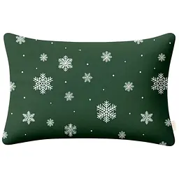 Наволочка Cosas Snowflakes forest фланелева 50х70 см зелена (Flannel_SnowflakesForest_50x70)