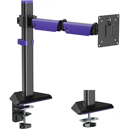 Настільне кріплення для монітора Gamepro MAG100V 17`-40` Black/Violet [148277] - мініатюра 2