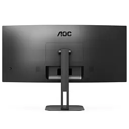 TFT 34` AOC CU34V5C/BK, WQHD, VA, 100Гц, 1 мс, вигнутий, HDMI, DP, USB-C, USB-hub, колонки, чорний - мініатюра 4