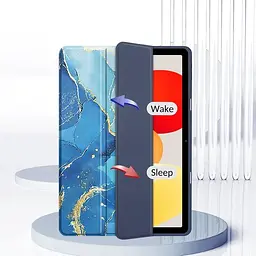 Чохол-книжка BeCover Soft Edge TPU з кріпленням для стілусу для Xiaomi Redmi Pad SE 8.7" Blue Marble (712572) - мініатюра 4