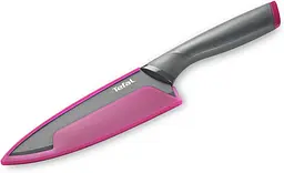 Ніж кухонний Tefal Fresh Kitchen кухарський 15 см з чохлом, нержавіюча сталь, пластик, сірий kuh0014553 - мініатюра 4