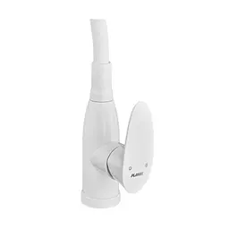 Змішувач для кухні Plamix Cezar-011-B Set White Refl.White з силіконовим виливом, з підведенням PM0718, Білий - мініатюра 5