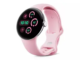 Смарт-годинник Google Pixel Watch 3 41 mm LTE Polished Silver Aluminum Case/Rose Quartz Active Band