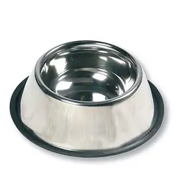 Flamingo Dish Rubber Rim фламінго рубер рим миска для собак з гумовим обідком, нержавійка 0.47 л d=13 см