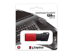 USB флеш накопичувач Kingston 128 GB DataTraveler Exodia M Black/Red (DTXM/128GB) - мініатюра 3