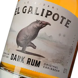 Ром El Galipote Dark Rum 40% 0.7 л - мініатюра 6