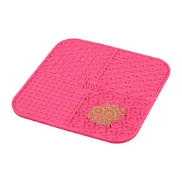 Килимок для злизування Waudog Silicone 190х190х10 мм рожевий - мініатюра 5