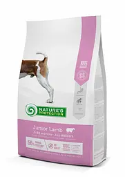 Сухий корм для цуценят всіх порід з ягнятиною Nature's Protection Junior Lamb All Breeds, 7.5 кг