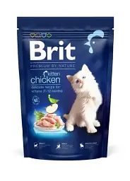 Сухий корм Brit Premium by Nature Cat Kitten для кошенят з куркою 300 г