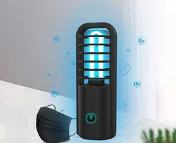 Бактерицидний світильник акумуляторний Brille FLF-49/2,5W BK USB 45-011 - мініатюра 9