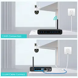 Вулична камера відеоспостереження двооб'єктивна поворотна P12 WIFI IP 360/90 V380PRO 3+3.0mp - мініатюра 5