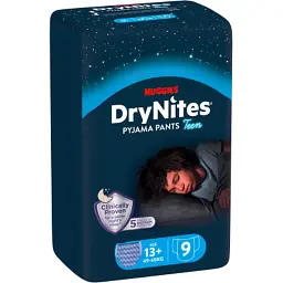 Підгузки Huggies DryNites для хлопчиків 13+ років, 9 шт (5029053583662) - мініатюра 1