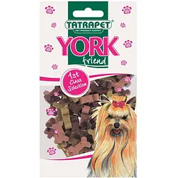 Ласощі для собак TatraPet York снекі-мікс з куркою, яловичиною, беконом 70 г 