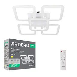 Світлодіодна накладна люстра Ardero AL6440ARD SOFT S 100 Вт біла