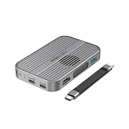 Магнітна док-станція ACASIS EC-1401 6-в-1 з корпусом для SSD, 10 Гбіт/с та зарядкою 100 Вт (Сірий)