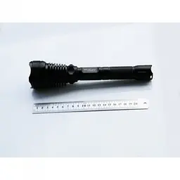 Ручний ліхтар акумуляторний Bailong металевий чорний 1180 Lumen POLICE BL-Q2800 T6 150000W - мініатюра 4