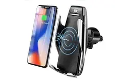 Автомобільний тримач смартфона з бездротовою зарядкою - мініатюра 4
