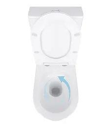 Унітаз підлоговий Qtap Virgo Ultra Quiet з сидінням Slim Duroplast/ Soft-close/ Quick Release QT18226092AW - мініатюра 5