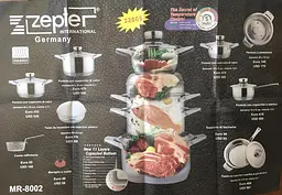 Набір каструль із кришками Zepter MR-8002, 21 предмет - мініатюра 9