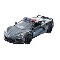 Металева інерційна легкова модель Corvette Police/Firefighter 2021 5", відкриваються двері (В асортименті)