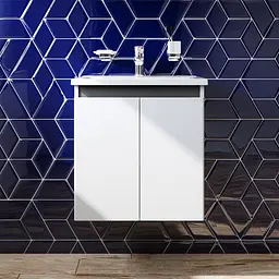 Тумба підвісна AM.PM X - Joy 55 см з умивальником M85-FHX0551-WC0551WG38 - мініатюра 2