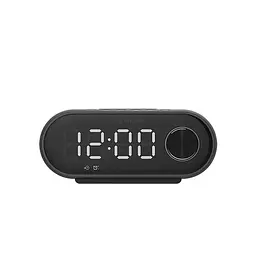 Портативна акустика-настільний годинник Yison with Qi Charger LED Clock WS-4 - мініатюра 4