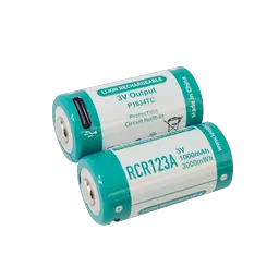 Акумулятор 16340 Keeppower P1634TC Type-C RCR123A 3В 1000мАч Li-ion - мініатюра 3