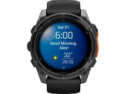 Спортивний годинник Garmin Fenix 8 51mm AMOLED Slate Gray with Black Silicone Band (010-02905-00) - мініатюра 5