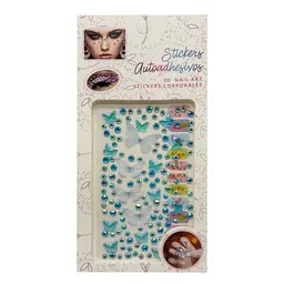 Декоративні наклейки Bambi XY-030(Blue) для манікюру та макіяжу