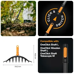 Насадка-граблі для троянд Fiskars OneClick™ (1080676) - мініатюра 3